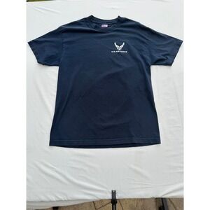 Murina US Air Force Vintage T-Shirt Mens Large Blue Military  Made in USA 0504